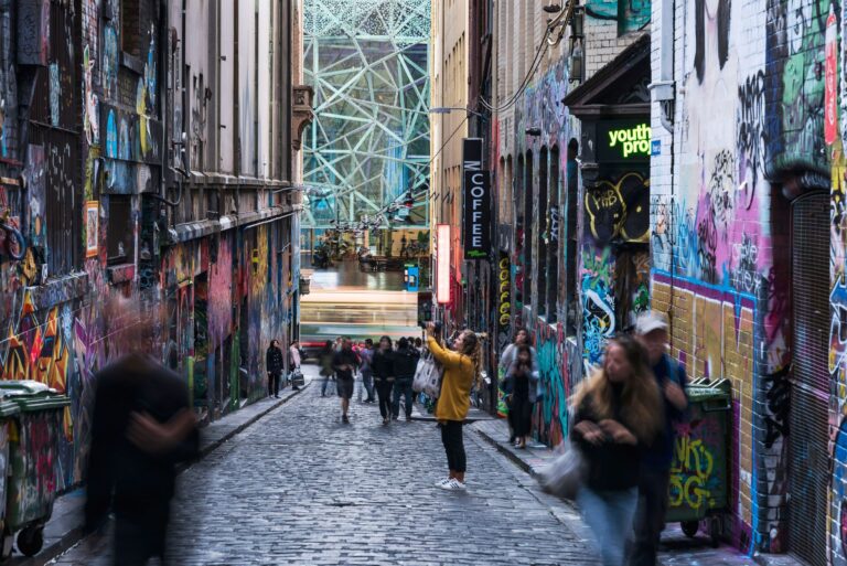 Melbourne's Street Art Laneways - Colorful urban culture in hidden city corners