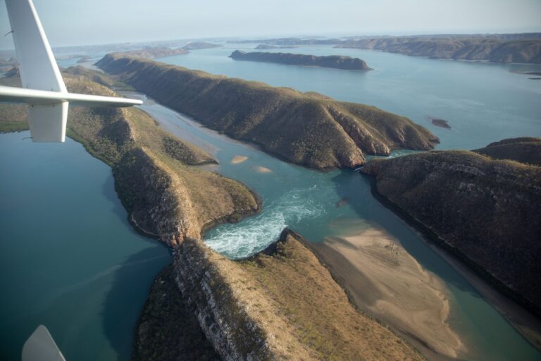 Horizontal Falls by Seaplane - Nature's fury creates rushing tides between ancient gorges in the Kimberley