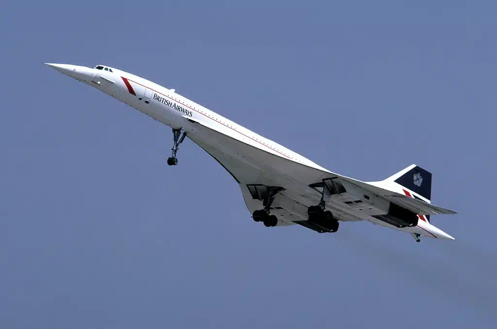 The Concorde supersonic airliner 
