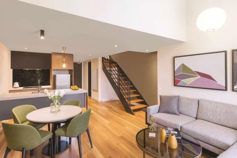 adina apartment hotel melbourne one bedroom penthouse lounge room - A1D